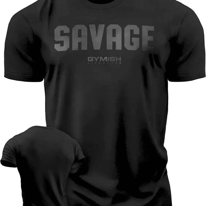 003. Savage Funny Motivational Workout Gym - Adult & Kids T-Shirts, Sweatshirts & Hoodies apparel design preview 1