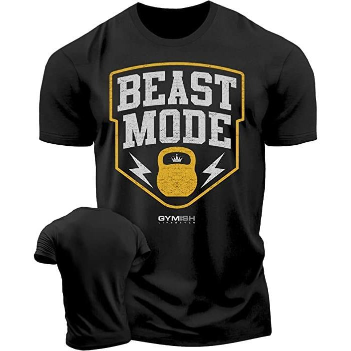 007. Beast Mode Weightlifting Funny Gym Motivational - Adult & Kids T-Shirts, Sweatshirts & Hoodies apparel design preview 1