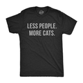 Less People More Cats - Adult & Kids T-Shirts, Sweatshirts & Hoodies apparel design preview 1