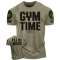 019. GYM TIME I'Ll BE BACK Funny Motivational Workout - Adult & Kids T-Shirts, Sweatshirts & Hoodies apparel design preview 1