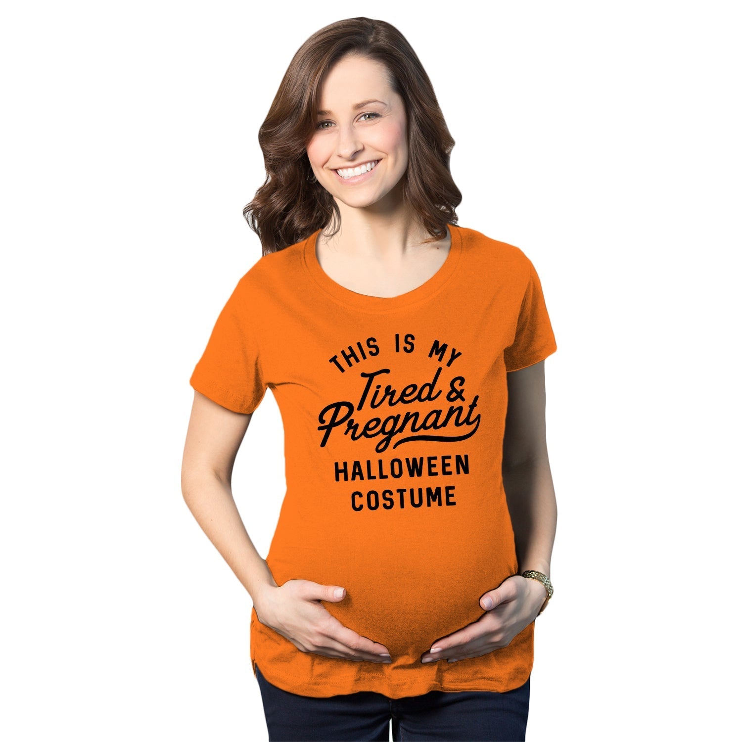 This Is My Tired Pregnant Halloween Costume Maternity - Adult & Kids T-Shirts, Sweatshirts & Hoodies apparel design preview 1