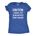 Caution I Bought Unlimited Drink Package - Adult & Kids T-Shirts, Sweatshirts & Hoodies apparel design preview 1