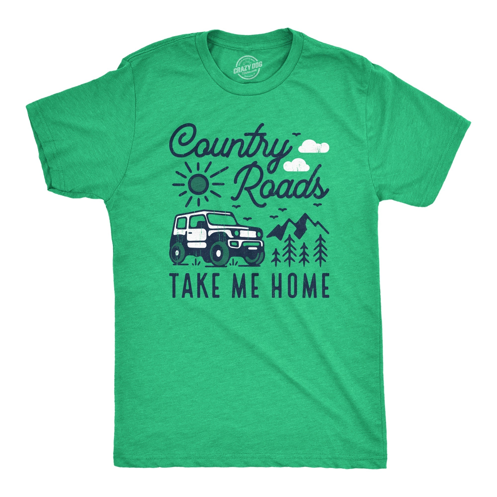 Country Roads Take Me Home - Adult & Kids T-Shirts, Sweatshirts & Hoodies apparel design preview 1