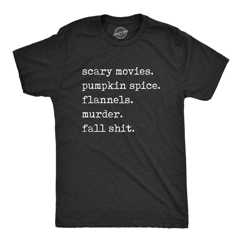 Scary Movies Pumpkin Spice Flannels Murder Fall Shit - Adult & Kids T-Shirts, Sweatshirts & Hoodies apparel design preview 1