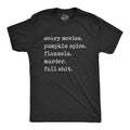 Scary Movies Pumpkin Spice Flannels Murder Fall Shit - Adult & Kids T-Shirts, Sweatshirts & Hoodies apparel design preview 1