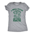 I Will Feast Your Corpse - Adult & Kids T-Shirts, Sweatshirts & Hoodies apparel design preview 1