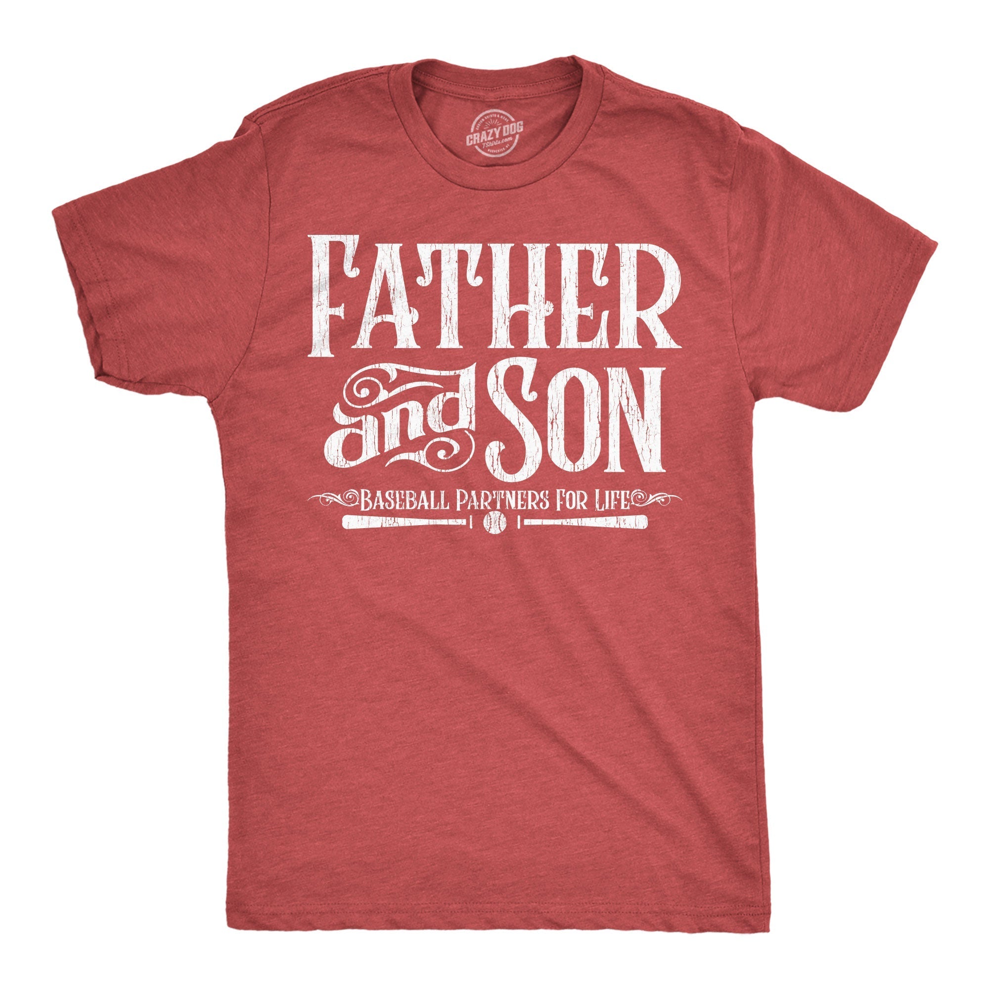 Father Son Baseball Partners Life - Adult & Kids T-Shirts, Sweatshirts & Hoodies apparel design preview 1