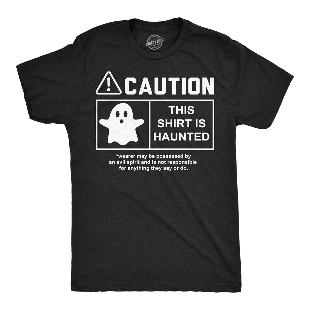 Caution This Is Haunted - Adult & Kids T-Shirts, Sweatshirts & Hoodies apparel design preview 1
