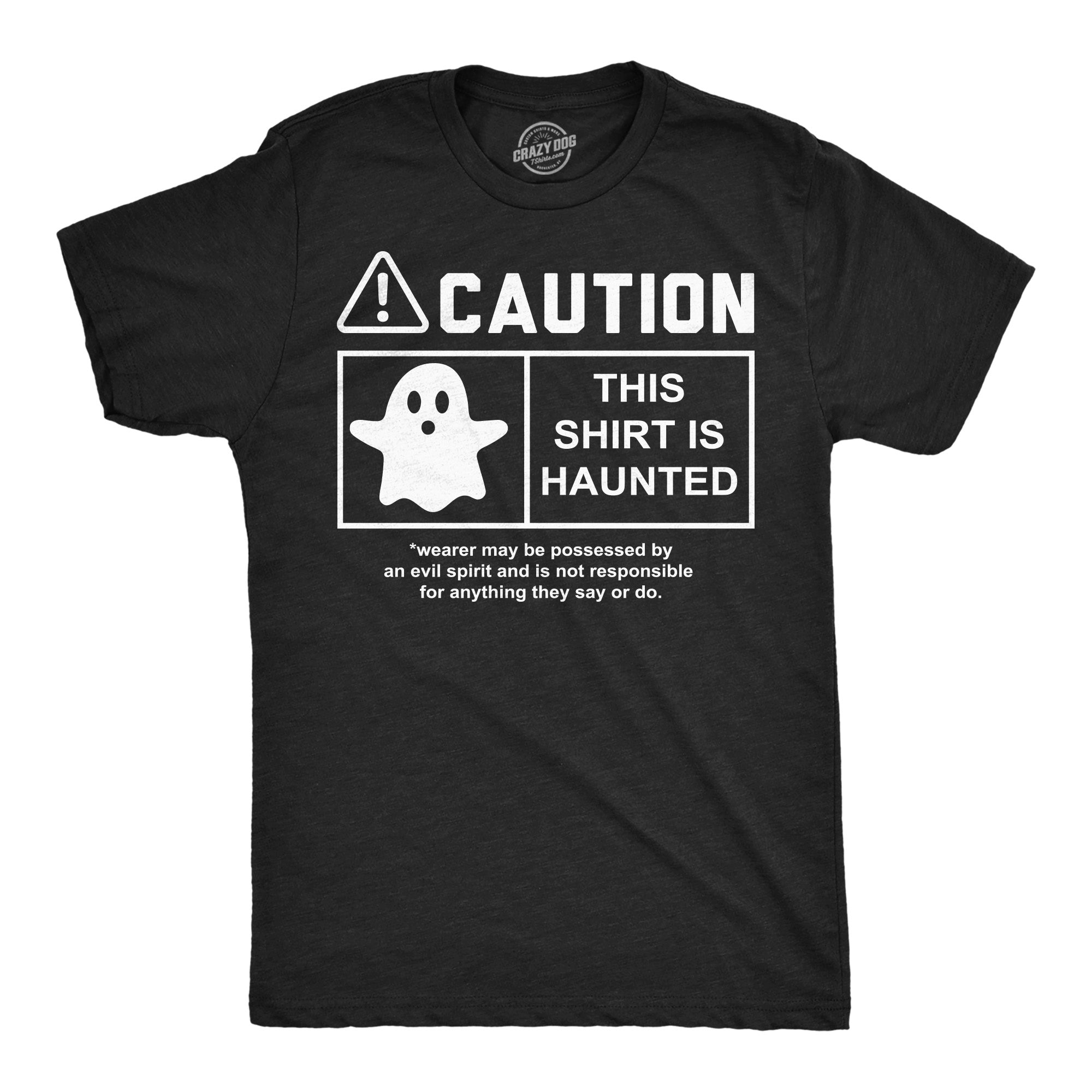 Caution This Is Haunted - Adult & Kids T-Shirts, Sweatshirts & Hoodies apparel design preview 1