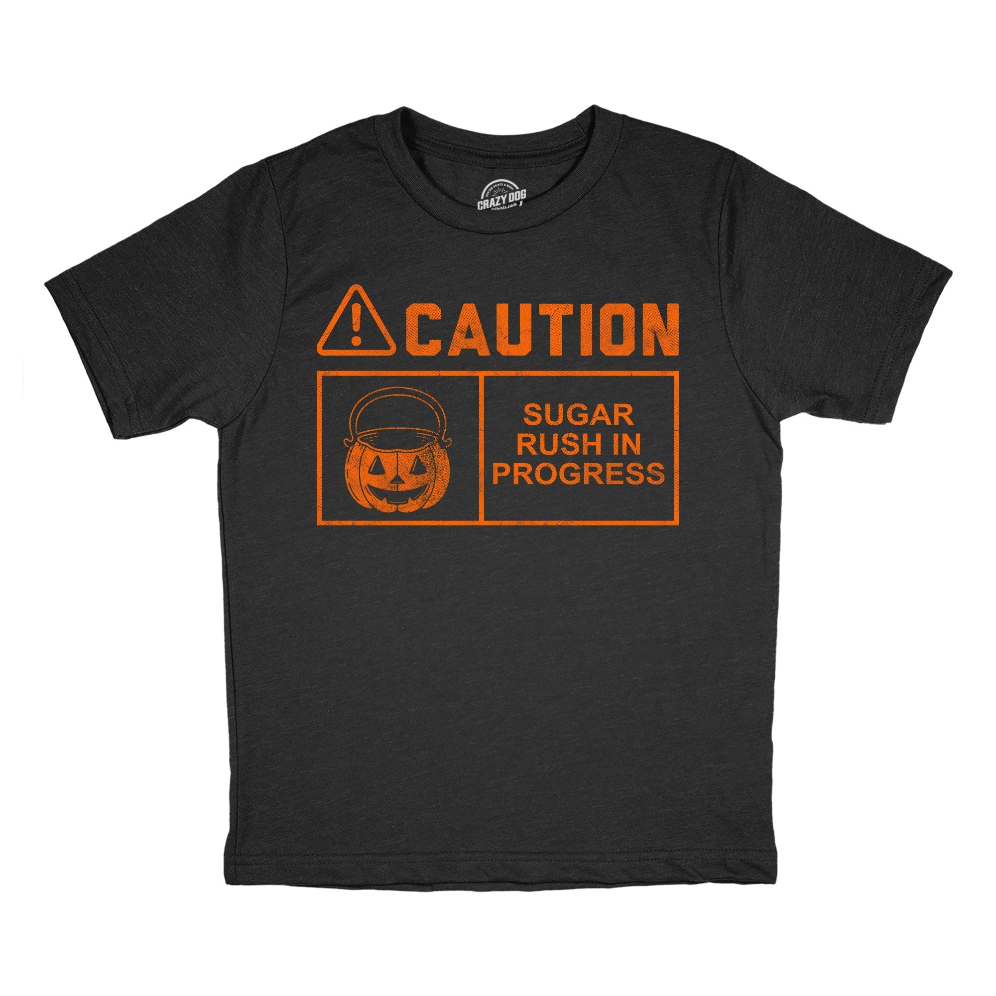 Caution Sugar Rush Progress - Adult & Kids T-Shirts, Sweatshirts & Hoodies apparel design preview 1