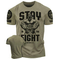 029. Stay Fight Funny Motivational Workout Gym - Adult & Kids T-Shirts, Sweatshirts & Hoodies apparel design preview 1