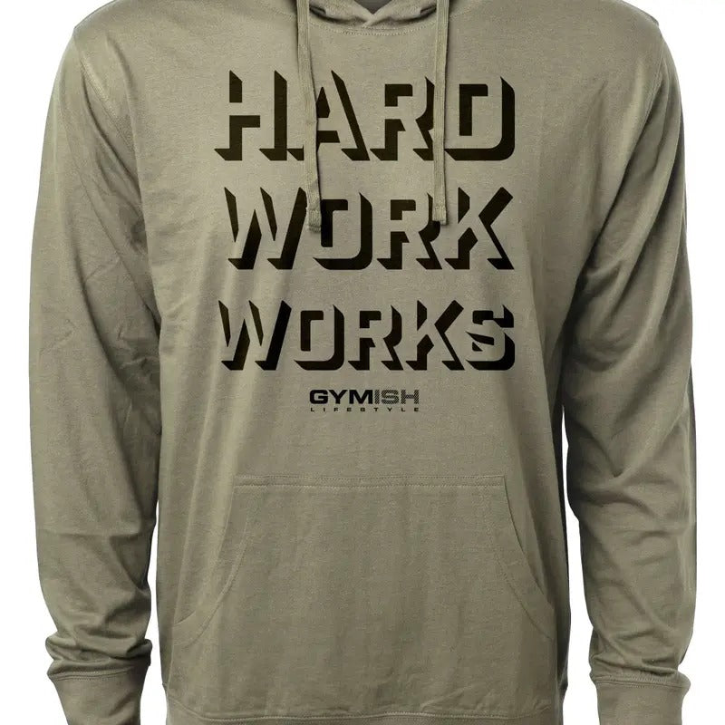 049. Hard Work Works Funny Workout Gym Soft Cotton - Adult & Kids T-Shirts, Sweatshirts & Hoodies apparel design preview 1