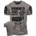050. Hammer Tire Funny Motivational Workout Gym - Adult & Kids T-Shirts, Sweatshirts & Hoodies apparel design preview 1