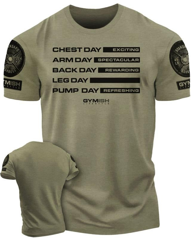 054. Gym Days Leg Day Funny Motivational Workout - Adult & Kids T-Shirts, Sweatshirts & Hoodies apparel design preview 1