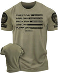 054. Gym Days Leg Day Funny Motivational Workout - Adult & Kids T-Shirts, Sweatshirts & Hoodies apparel design preview 1