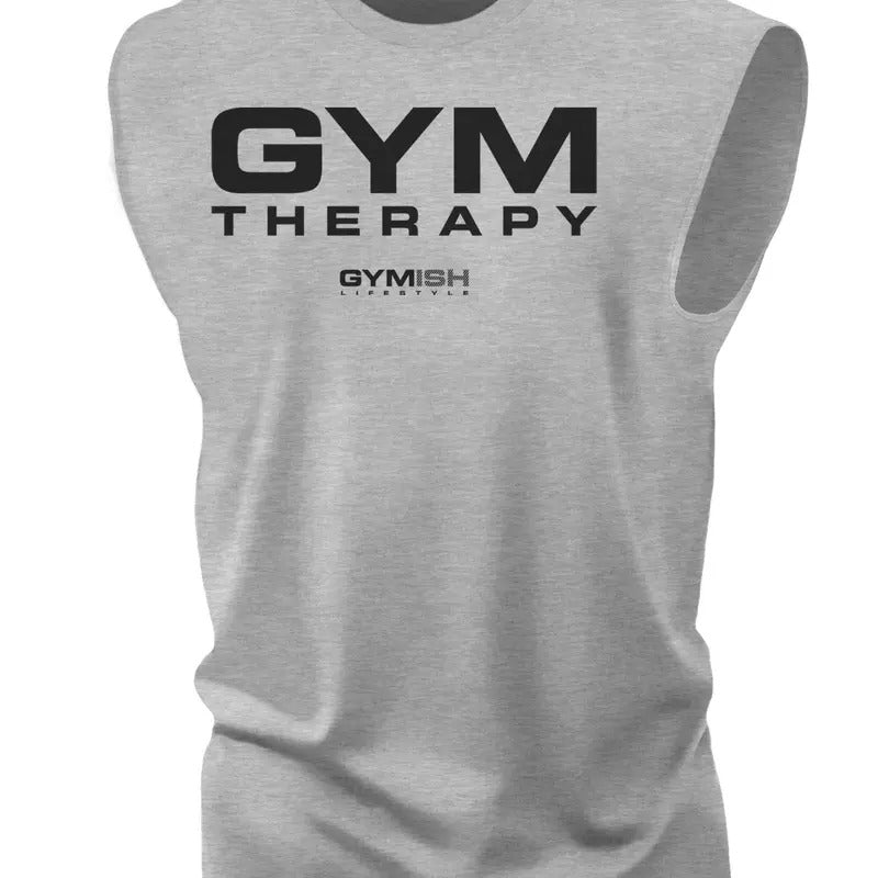 055. Gym Therapy Workout Muscle Tank Top - Adult & Kids T-Shirts, Sweatshirts & Hoodies apparel design preview 1