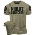 082. Gymish Lifestyle Midlife Crunches Funny - Adult & Kids T-Shirts, Sweatshirts & Hoodies apparel design preview 1