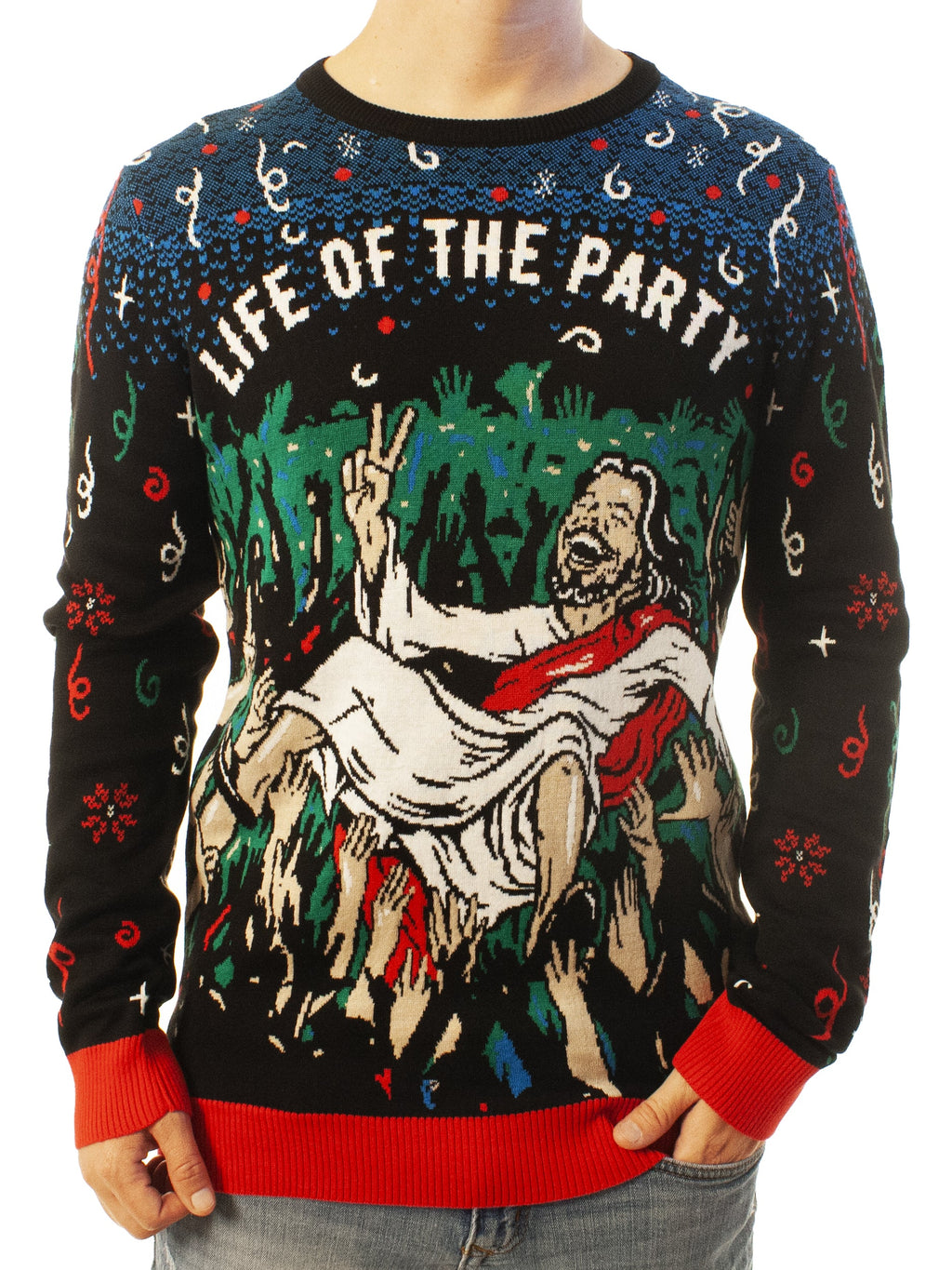 Life Of The Party | For Men & Women | Unisex Sizing Ugly Christmas Sweater - Holiday Gift product image 2