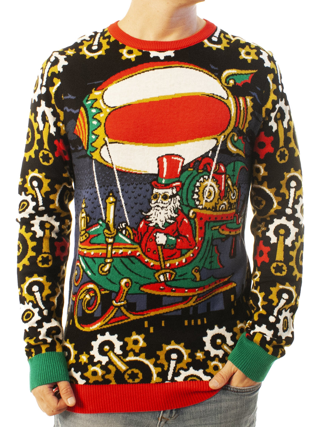 Steampunk Santa | For Men & Women | Unisex Sizing Ugly Christmas Sweater - Holiday Gift product image 2