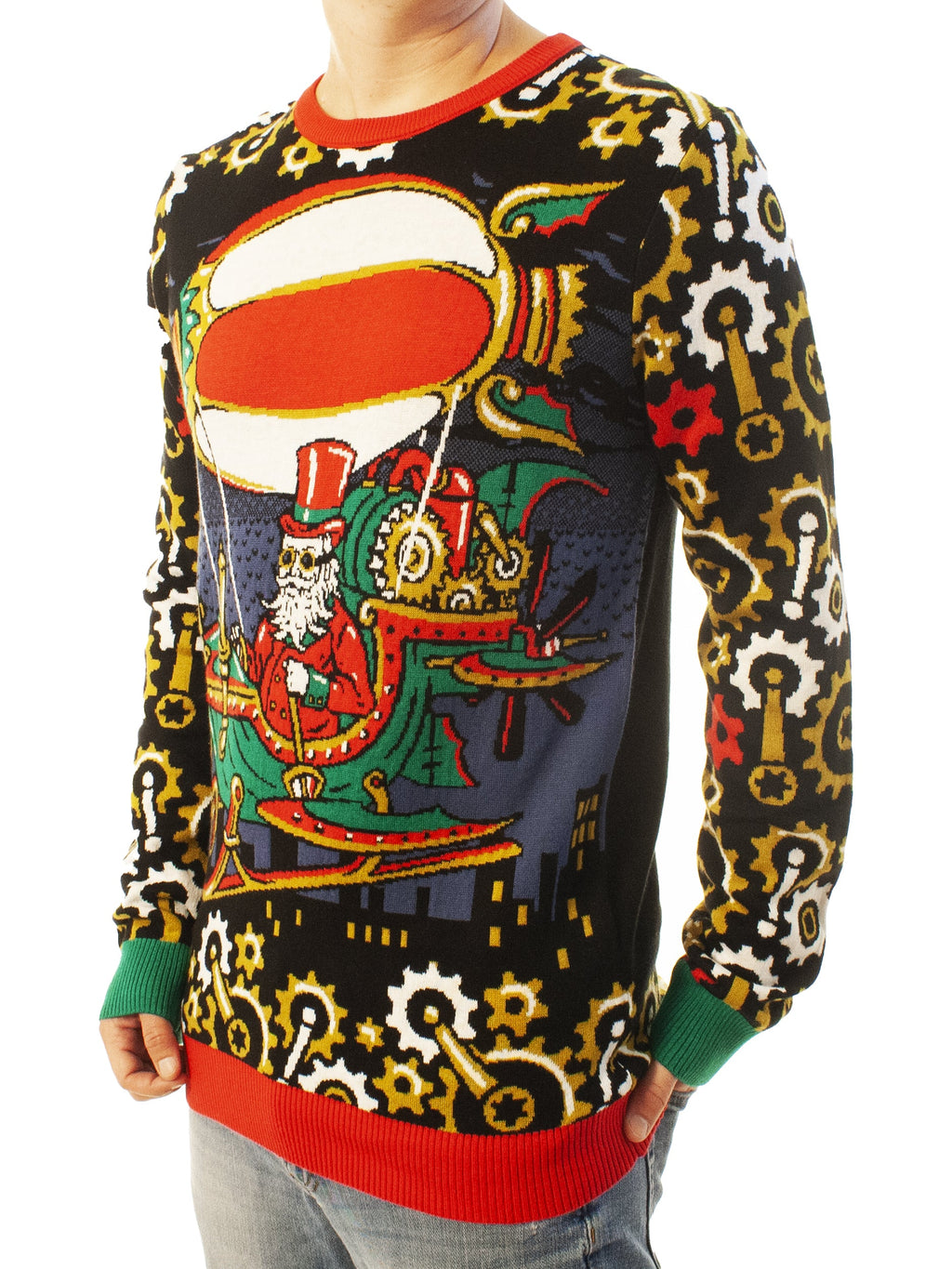 Steampunk Santa | For Men & Women | Unisex Sizing Ugly Christmas Sweater - Holiday Gift product image 4