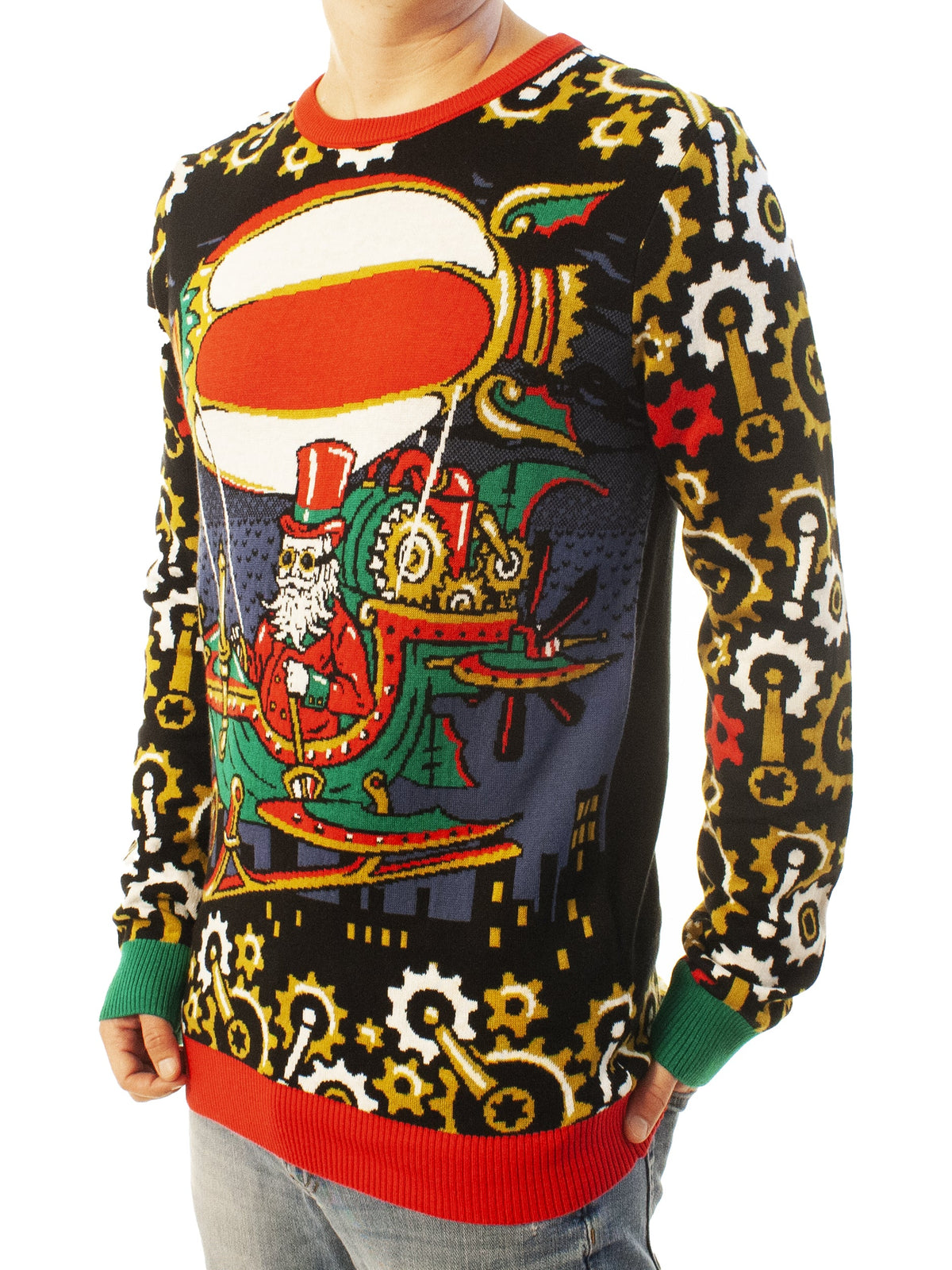Steampunk Santa | For Men & Women | Unisex Sizing Ugly Christmas Sweater - Holiday Gift product image 4
