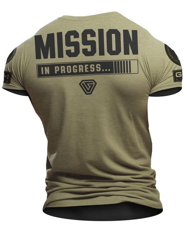 099. Mission Progress Back Funny Workout Gym - Adult & Kids T-Shirts, Sweatshirts & Hoodies apparel design preview 1