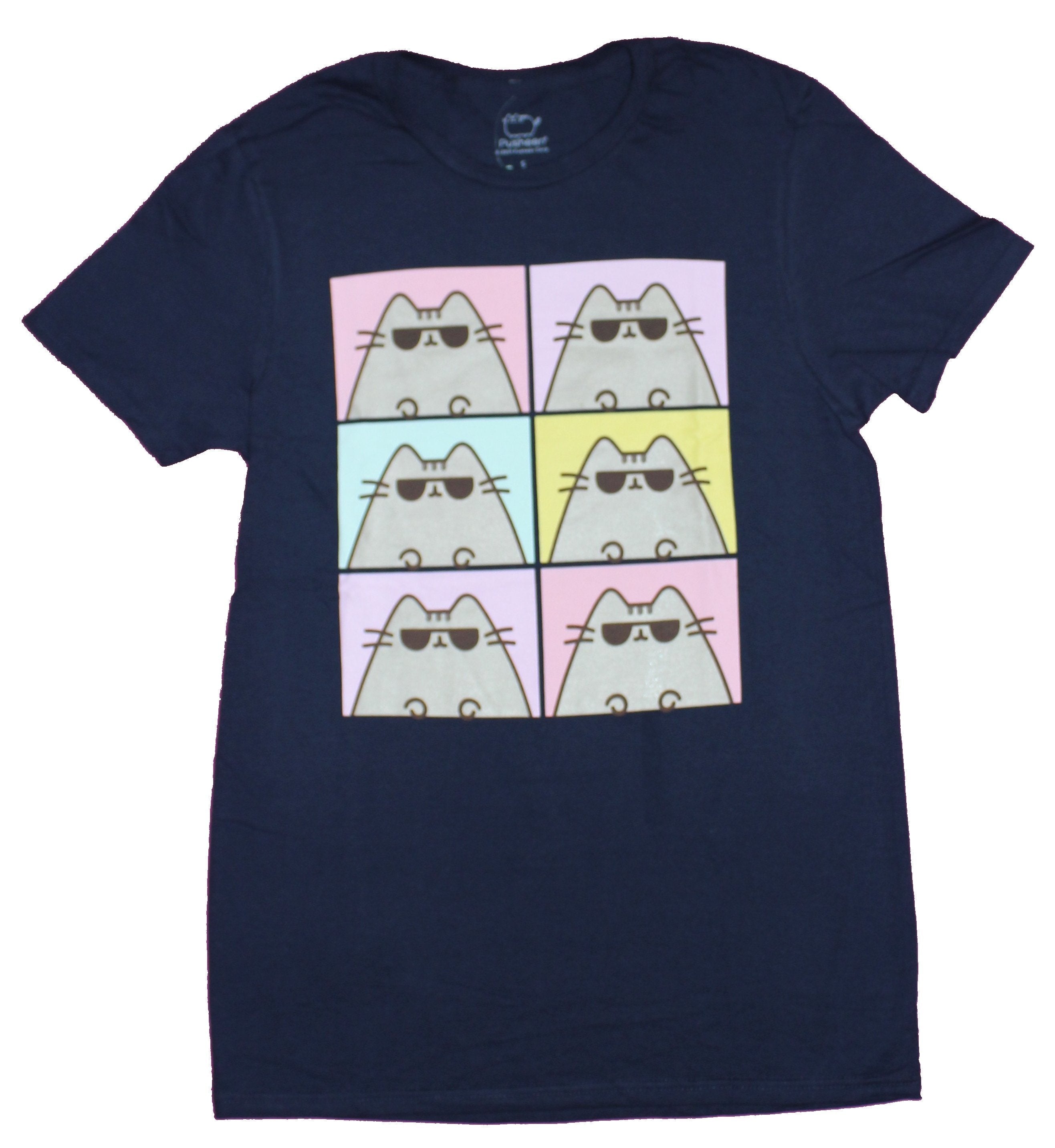 Pusheen 6 Pastel Boxes Sunglass Wearing Cat - Adult & Kids T-Shirts, Sweatshirts & Hoodies apparel design preview 1