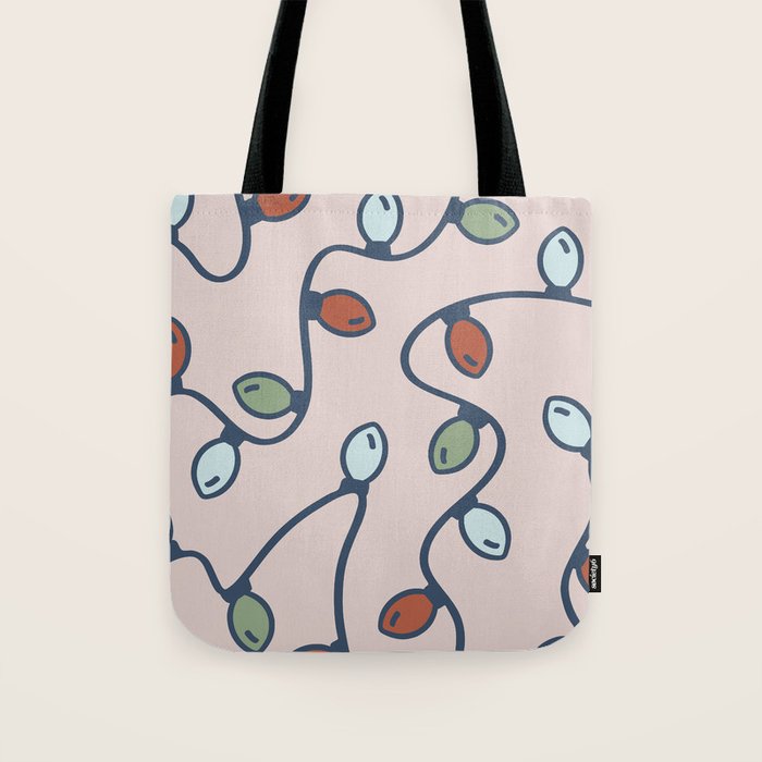 Merry and Bright Holiday Lights Tote Bag - Adult & Kids T-Shirts, Sweatshirts & Hoodies apparel design preview 1