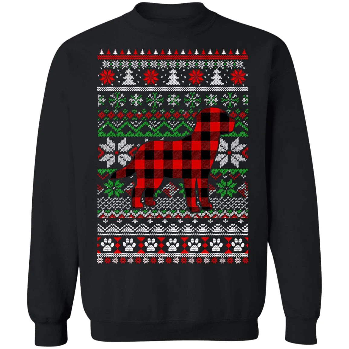Labrador red plaid Christmas Sweater - Holiday Gift product image 2