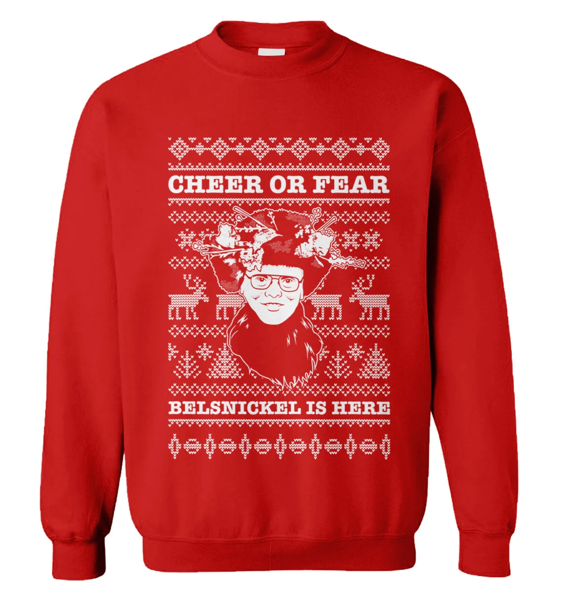 Dwight Schrute cheer or fear belsnickel is here Christmas Sweater - Holiday Gift product image 2