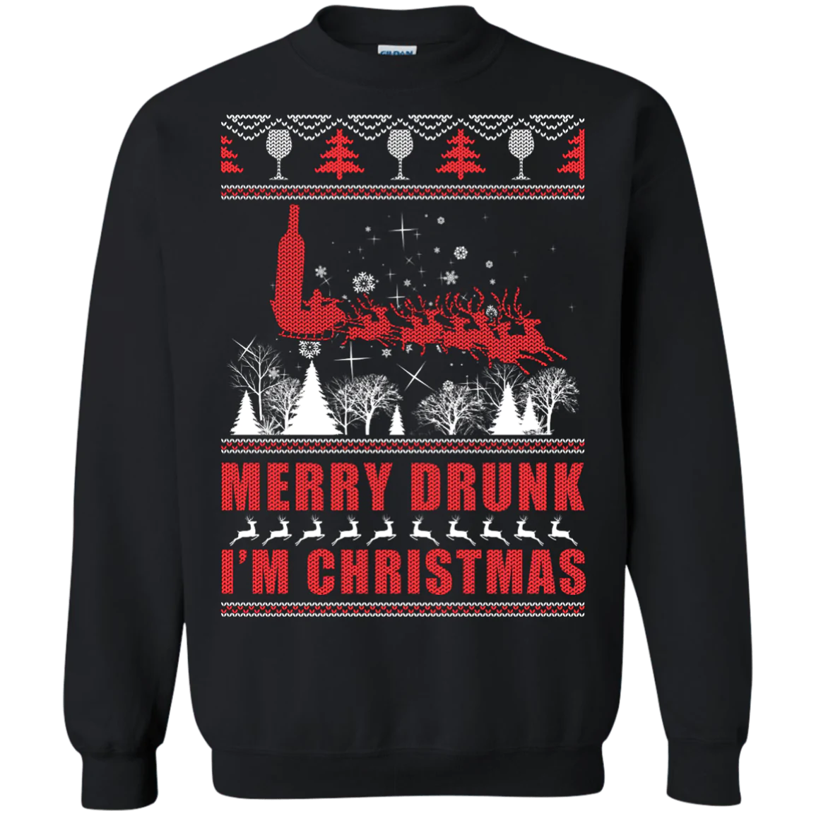 Merry drunk i’m Christmas Sweater - Holiday Gift product image 2
