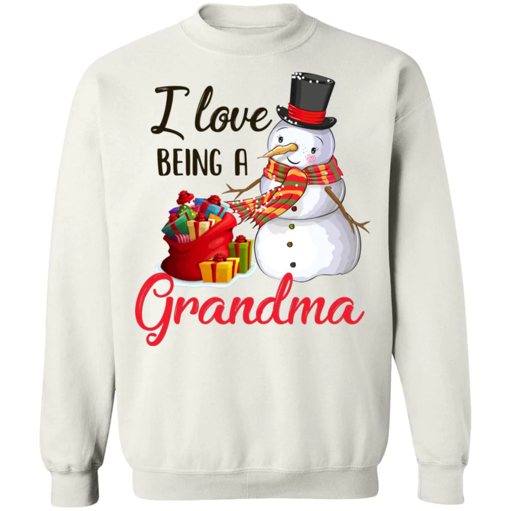 I love being a grandma snowman Christmas Sweater - Holiday Gift product image 2