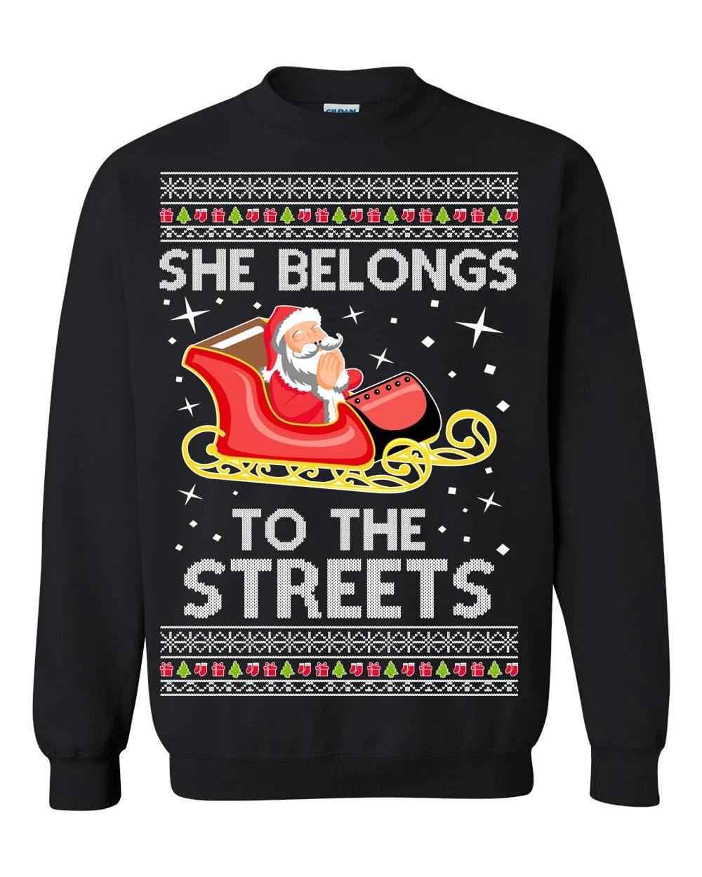 She belongs to the streets Christmas Sweater - Holiday Gift product image 2