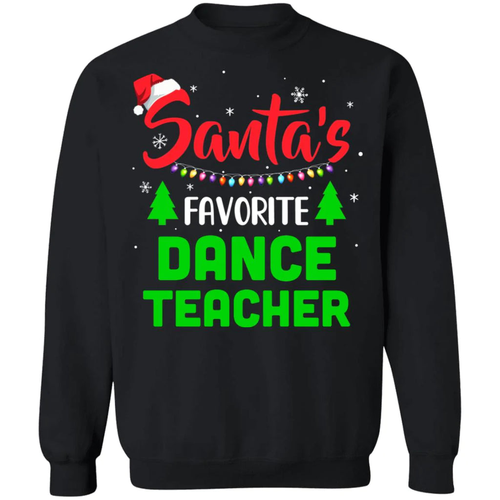 Santa’s favorite dance teacher Christmas Sweater - Holiday Gift product image 2