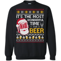 Santa it’s the most wonderful time for a beer Christmas Sweater - Holiday Gift product image 2