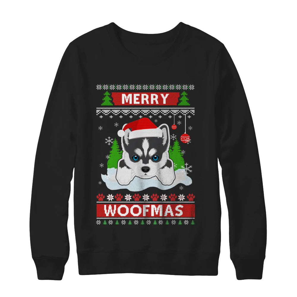 Siberian husky merry woofmas Christmas Sweater - Holiday Gift product image 2