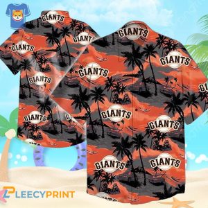 San Francisco Giants MLB Island Coconut Plam - Adult & Kids T-Shirts, Sweatshirts & Hoodies apparel design preview 1