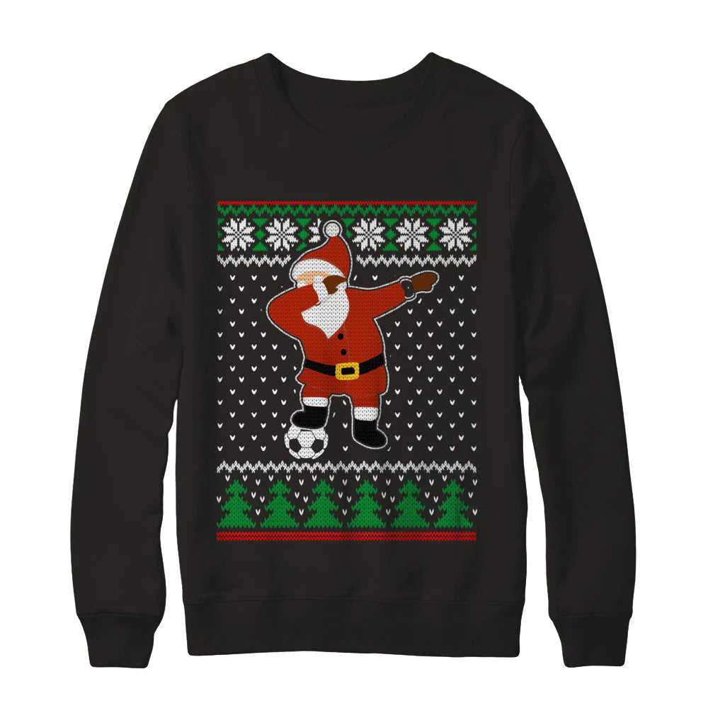 Dabbing santa soccer Christmas Sweater - Holiday Gift product image 2