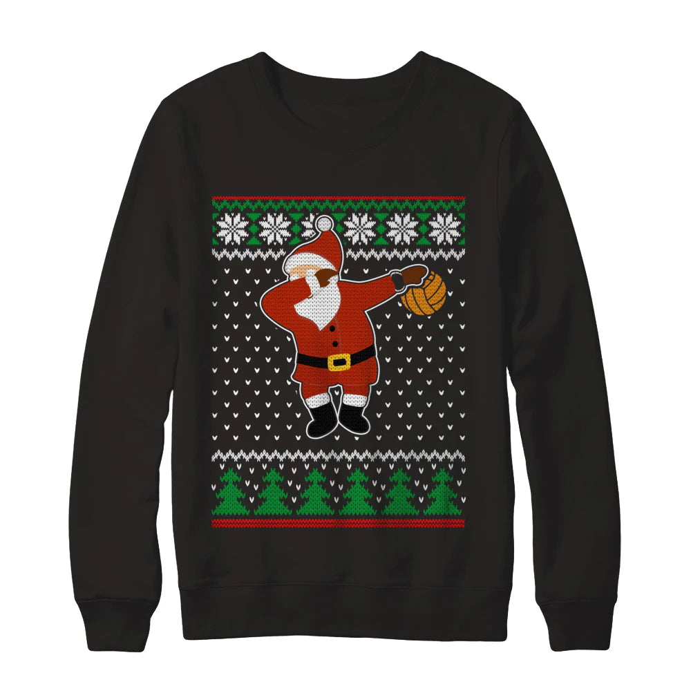 Dabbing santa volleyball Christmas Sweater - Holiday Gift product image 2