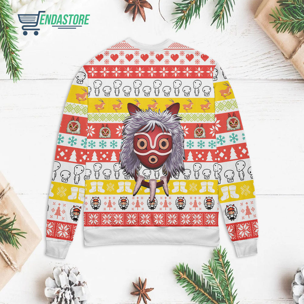 Princess Mononoke 3D Christmas Sweater - Holiday Gift product image 2