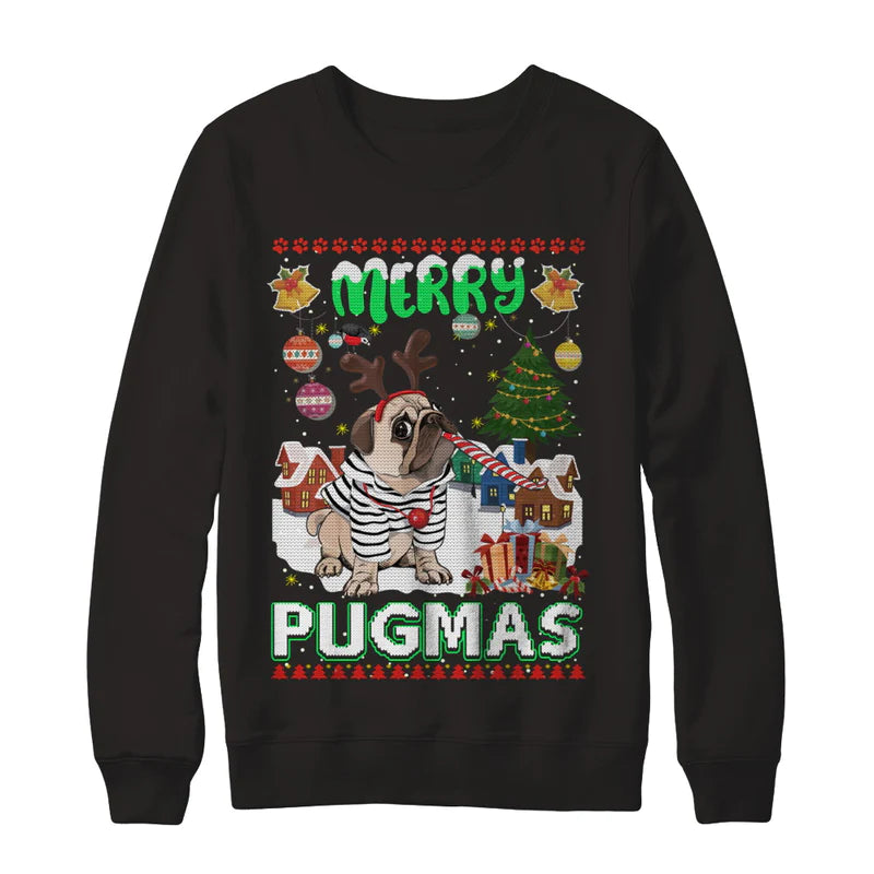 Pug merry pugmas Christmas Sweater - Holiday Gift product image 2