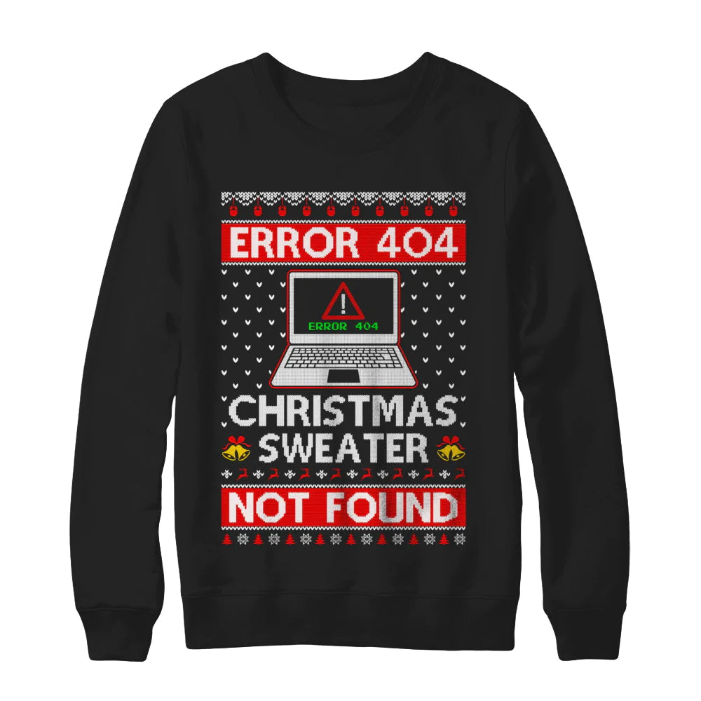 Error 404 not foud computer Ugly Christmas Sweater - Holiday Gift product image 2