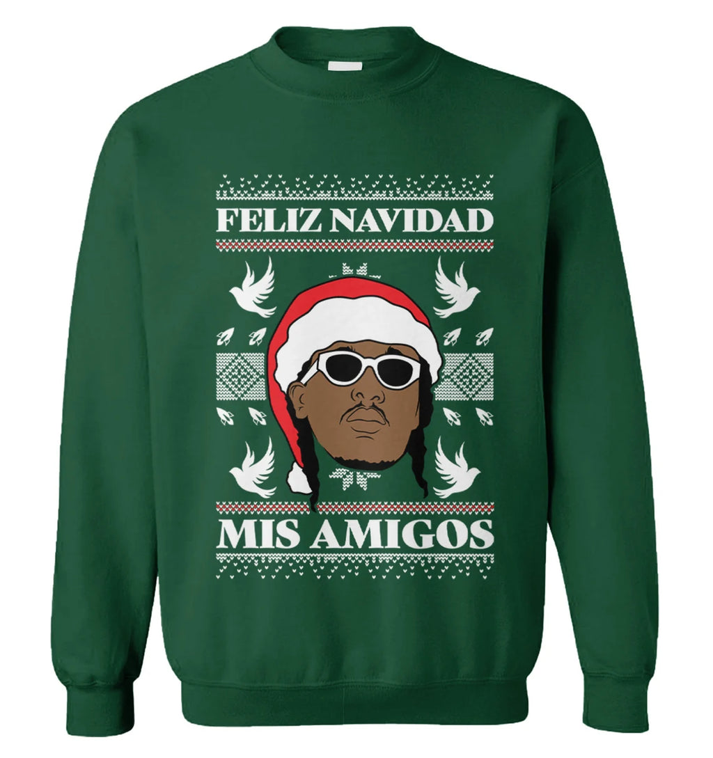 Feliz Navidad mis amigos Christmas Sweater - Holiday Gift product image 2