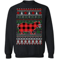 Hippo red plaid Christmas Sweater - Holiday Gift product image 2