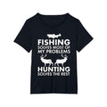 1 Pc 100% Cotton Fun Fishing Hunting Humor Hunter - Adult & Kids T-Shirts, Sweatshirts & Hoodies apparel design preview 1