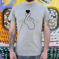 Tiny Heart Fingers - Adult & Kids T-Shirts, Sweatshirts & Hoodies apparel design preview 1