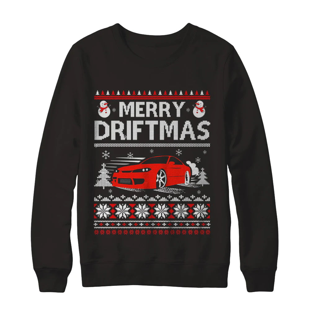 Merry drifting car Christmas Sweater - Holiday Gift product image 2