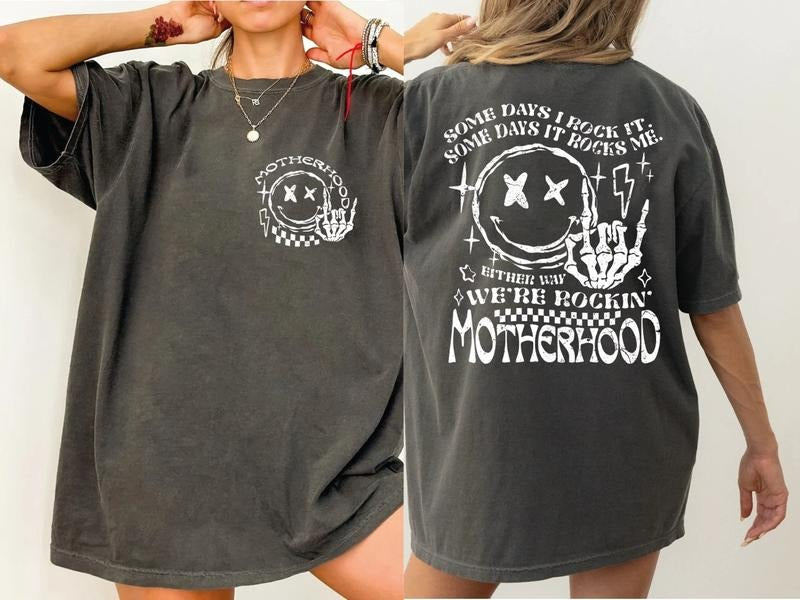 [100% COMFORT COLORS] Motherhood Some Day Rock 2 - Adult & Kids T-Shirts, Sweatshirts & Hoodies apparel design preview 1