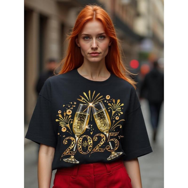 [100% Cotton] Cheers 2025 New - Adult & Kids T-Shirts, Sweatshirts & Hoodies apparel design preview 1