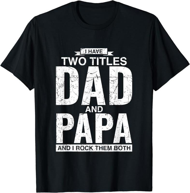 [100% Cotton] Cool Dad Papa Double Title Rocking - Adult & Kids T-Shirts, Sweatshirts & Hoodies apparel design preview 1